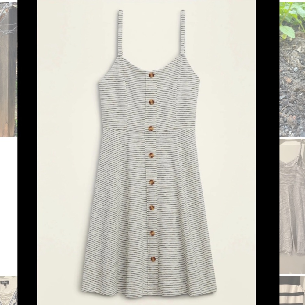 Old Navy black and white dress with buttons